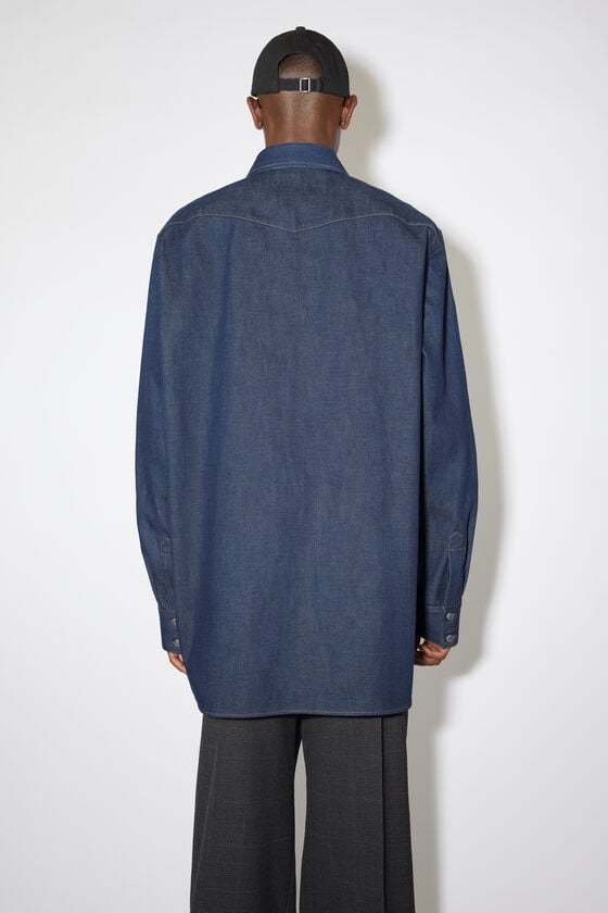 Acne Studios Jeanshemd mit Knopfleiste Super Rabatt