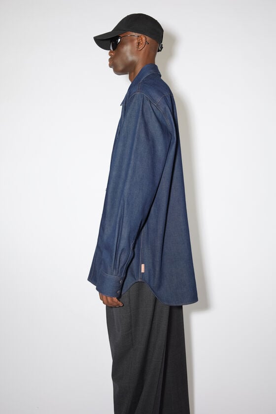 Acne Studios Jeanshemd mit Knopfleiste Super Rabatt