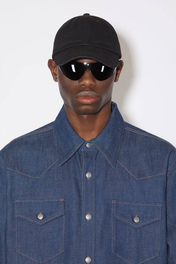 Acne Studios Jeanshemd mit Knopfleiste Super Rabatt
