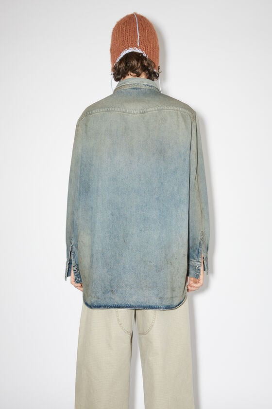Acne Studios Jeanshemd mit Knopfleiste Riesige Rabatte