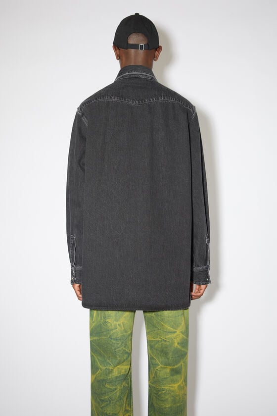 Acne Studios Jeanshemd mit Knopfleiste Clearance-Verkauf