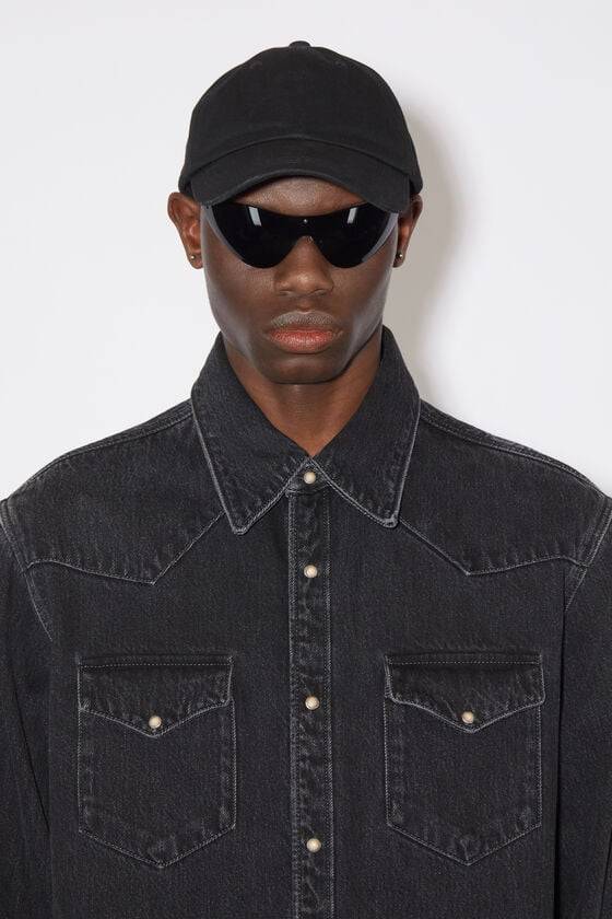 Acne Studios Jeanshemd mit Knopfleiste Clearance-Verkauf