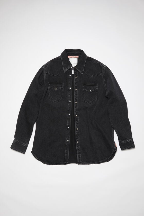 Acne Studios Jeanshemd mit Knopfleiste Clearance-Verkauf