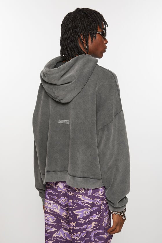 Acne Studios Sweatshirt mit Kapuze und Logoaufnäher Fabrikladen