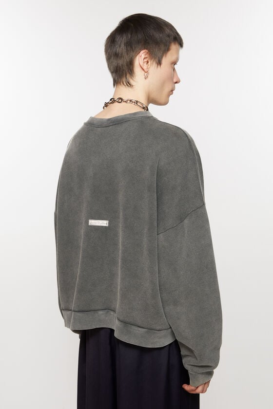 Acne Studios Pullover mit Logo-Patch Black Friday Preise