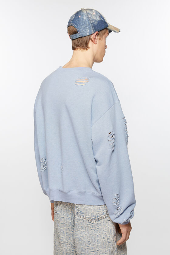 Acne Studios Pullover mit Logoprint im Used-Look Rabatte dieses Monats