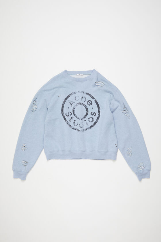 Acne Studios Pullover mit Logoprint im Used-Look Rabatte dieses Monats