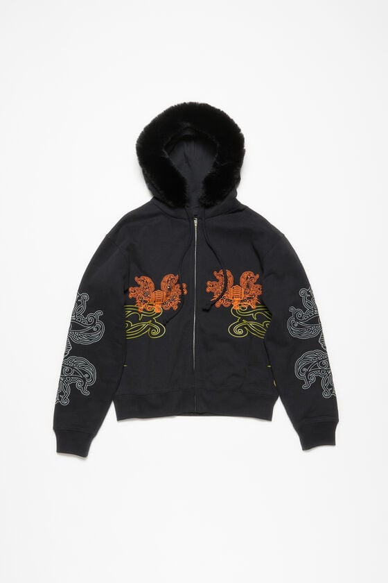 Acne Studios Bedruckter Kapuzenpullover mit Reißverschluss 2025
