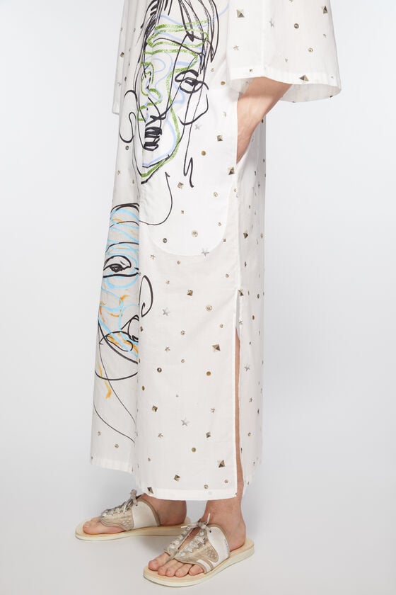 Acne Studios Bedrucktes Kleid Kostenloser Versand