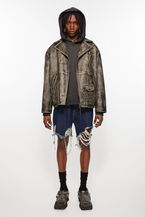 Acne Studios Distressed Denim Shorts - Super Baggy Fit Clearance-Verkauf