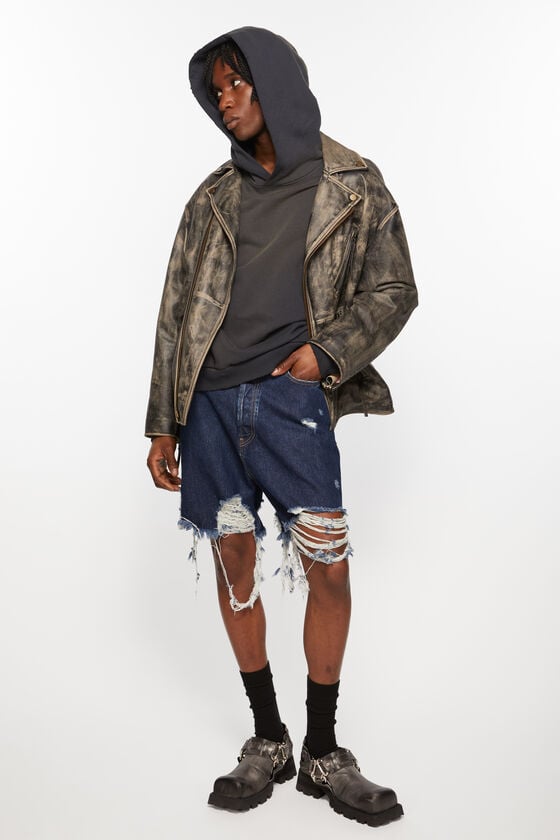 Acne Studios Distressed Denim Shorts - Super Baggy Fit Clearance-Verkauf