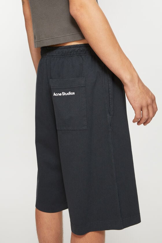 Acne Studios Jerseyshorts mit Logo-Stempel Kostenloser Versand international