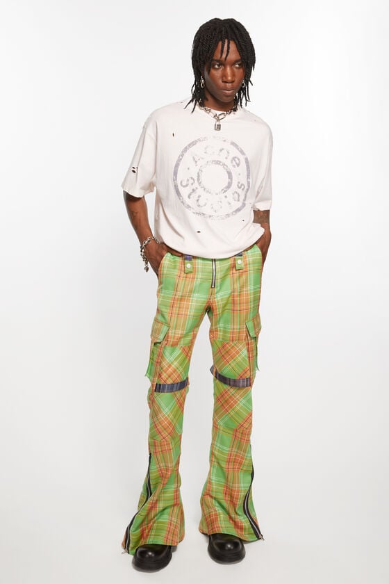Acne Studios Cargo-Hose mit Karomuster Fabrikpreis