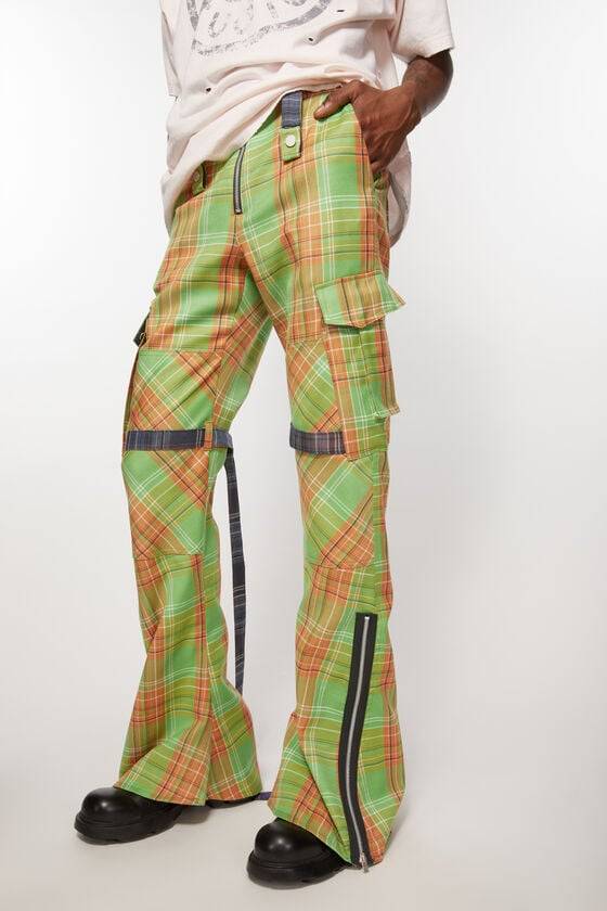 Acne Studios Cargo-Hose mit Karomuster Fabrikpreis