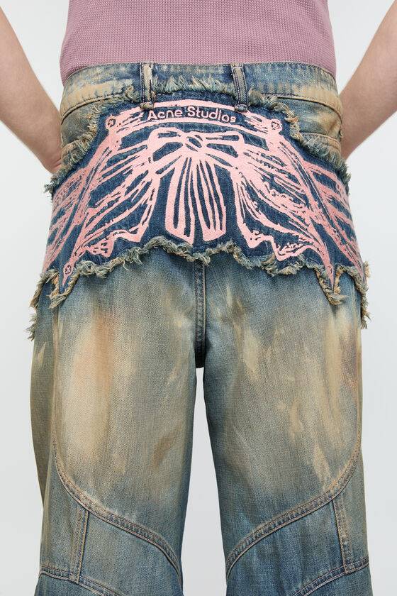 Acne Studios Jeanshose mit lockerer Passform Großer Ausverkauf