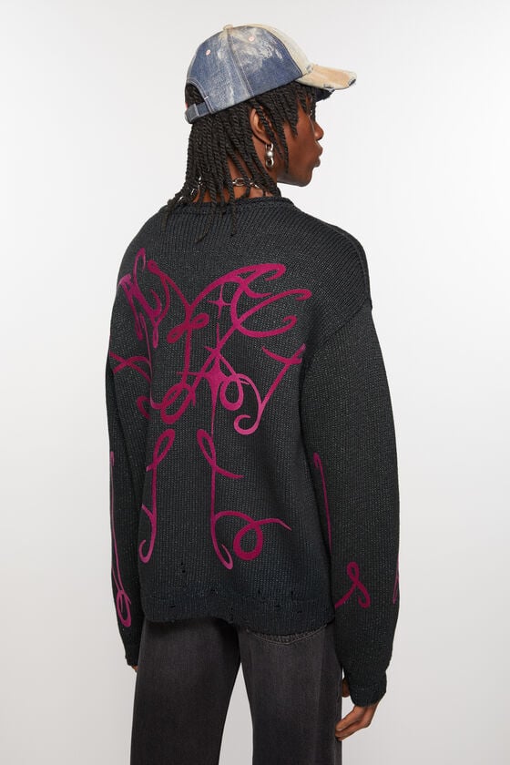 Acne Studios Bedruckter Pullover Räumungsverkauf