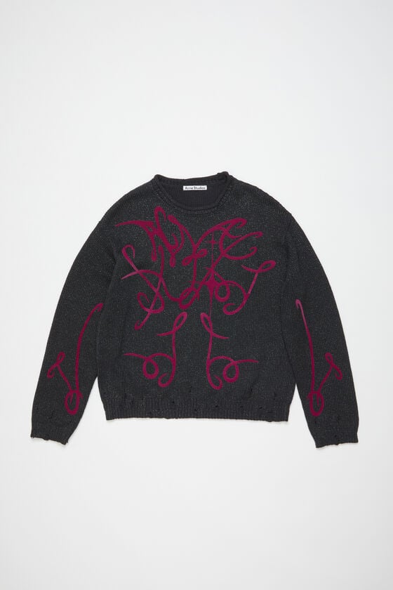 Acne Studios Bedruckter Pullover Räumungsverkauf