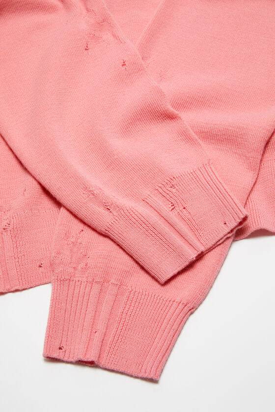 Acne Studios Strickjacke mit Reißverschluss im Used-Look Tiefpreis