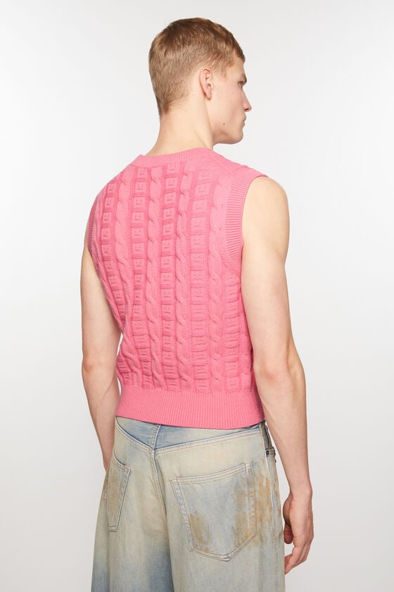 Acne Studios Ärmelloser Zopfstrickpullover Unisex Wochenangebot