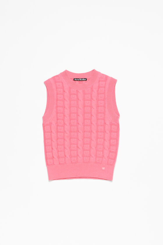 Acne Studios Ärmelloser Zopfstrickpullover Unisex Wochenangebot