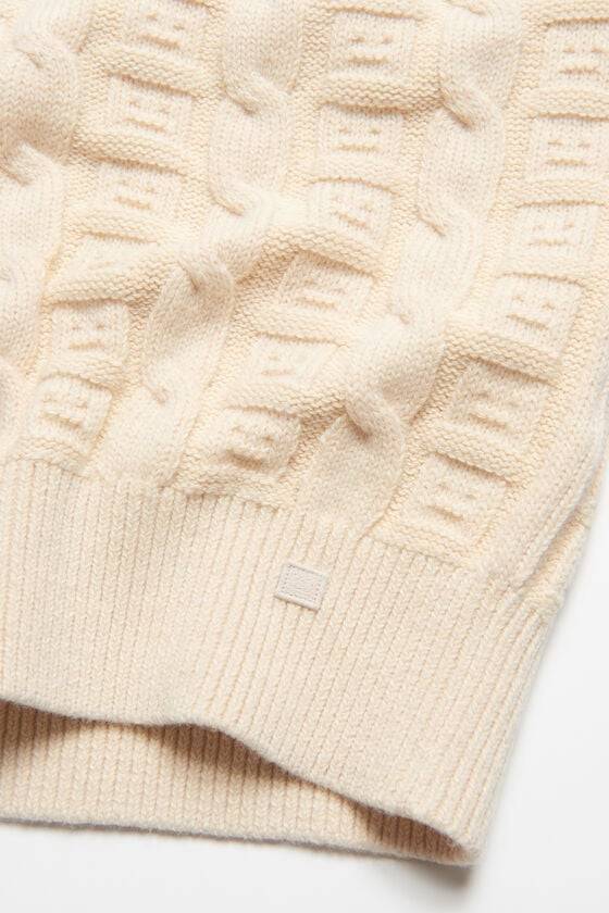 Acne Studios Ärmelloser Pullover aus Zopfwolle Unisex Kostenlose Rückgabe