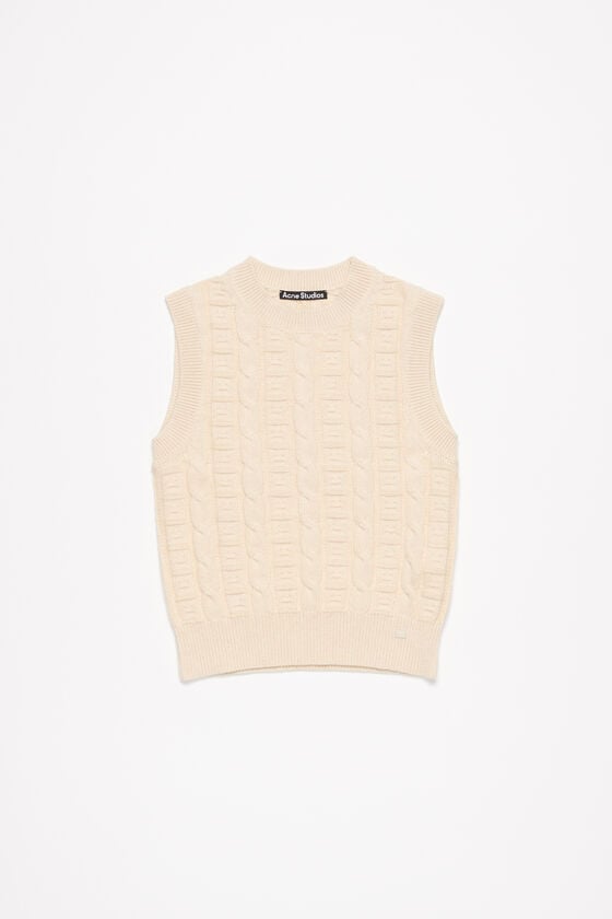 Acne Studios Ärmelloser Pullover aus Zopfwolle Unisex Kostenlose Rückgabe
