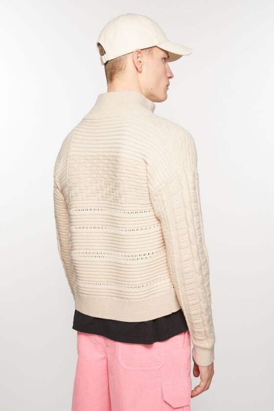Acne Studios Strickjacke aus Patchwork-Strick Unisex Letzte 3 Tage