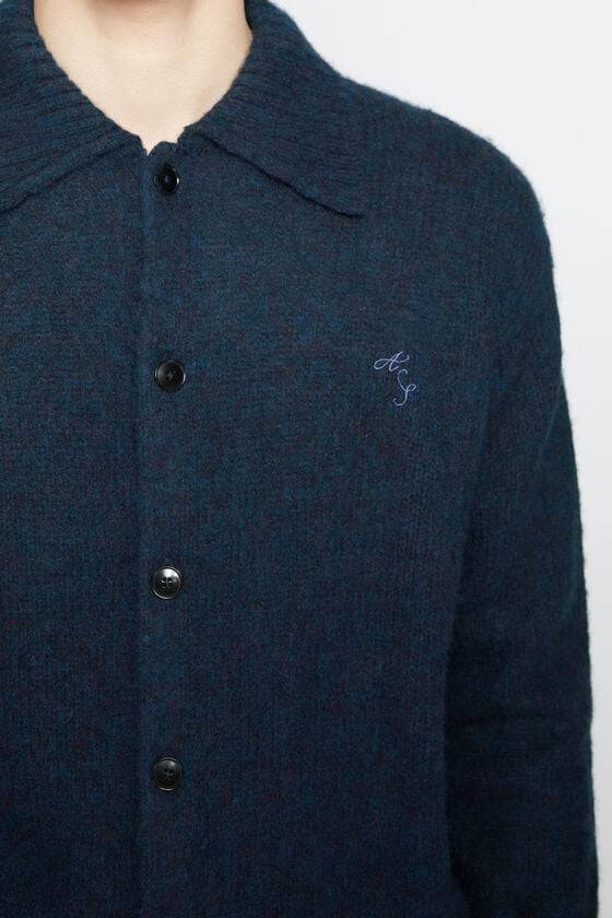 Acne Studios Polo-Cardigan aus Wolle Zeitbegrenzte Promotion