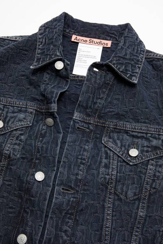 Acne Studios Jeansjacke - Normale verkürzte Passform Verkauf