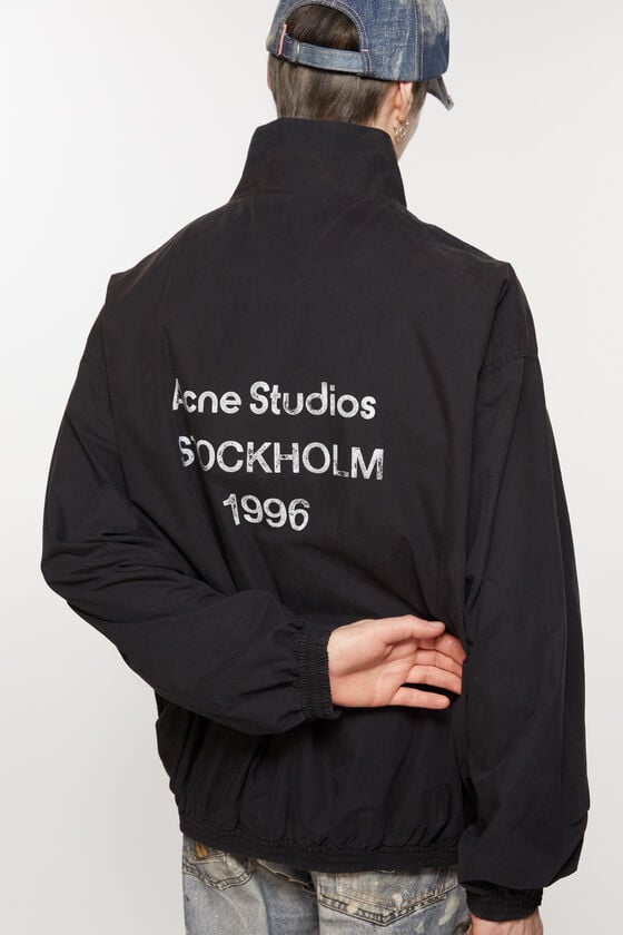 Acne Studios Jacke mit Reißverschluss und Logo Hotsell