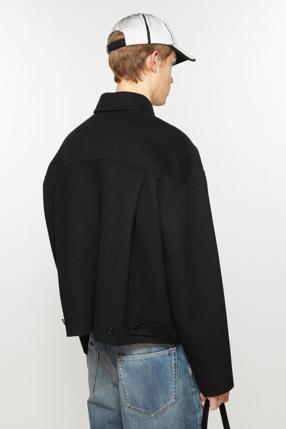 Acne Studios Jacke mit Reißverschluss aus Wolle im Angebot