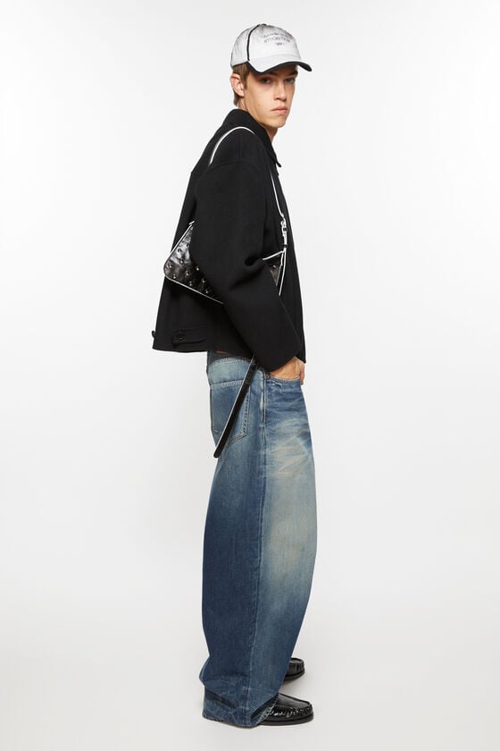 Acne Studios Jacke mit Reißverschluss aus Wolle im Angebot
