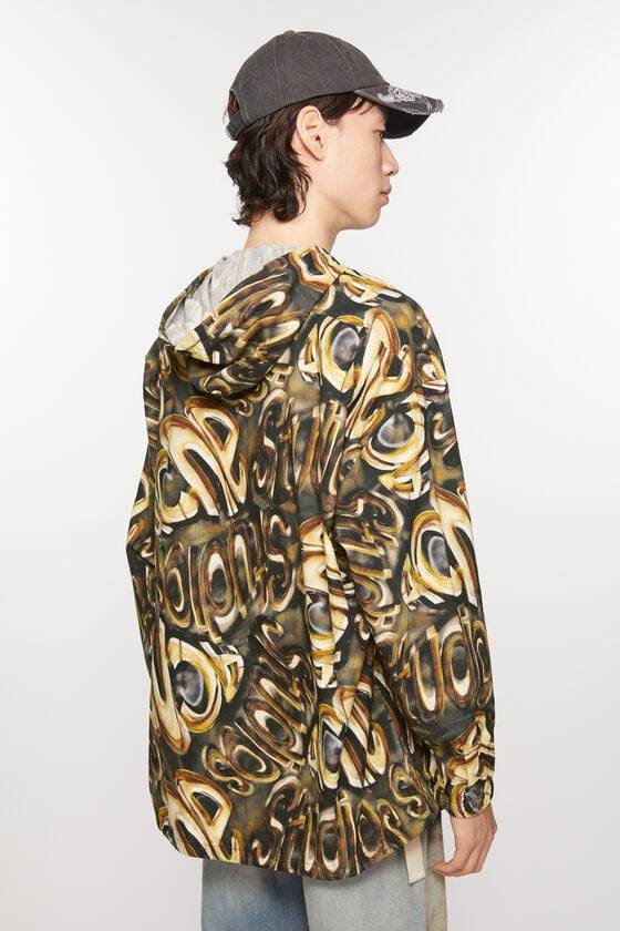 Acne Studios Kapuzen-Jacke mit Logo Fabrikverkauf