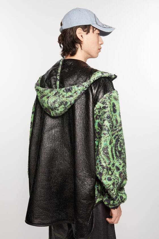 Acne Studios Bedruckte Fleece-Kapuzenjacke Blitzverkäufe