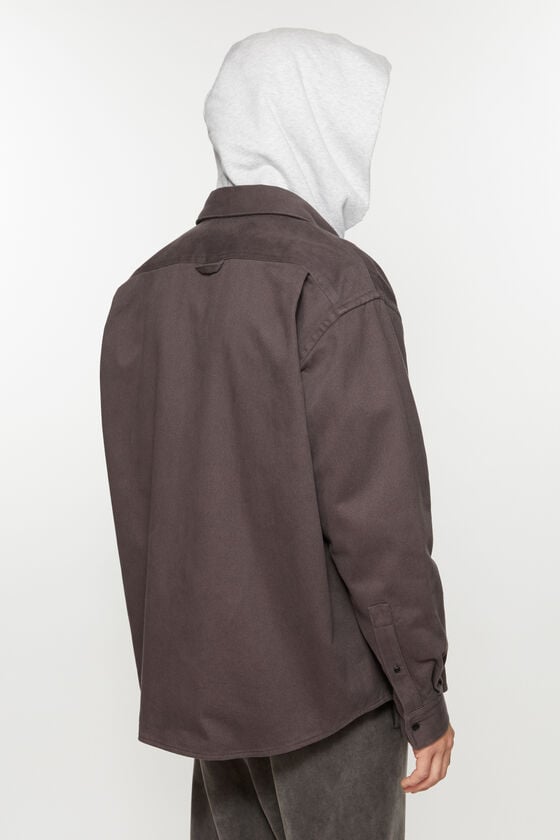 Acne Studios Twill Zipper Overshirt Jacke Limitierter Zeitrabatt