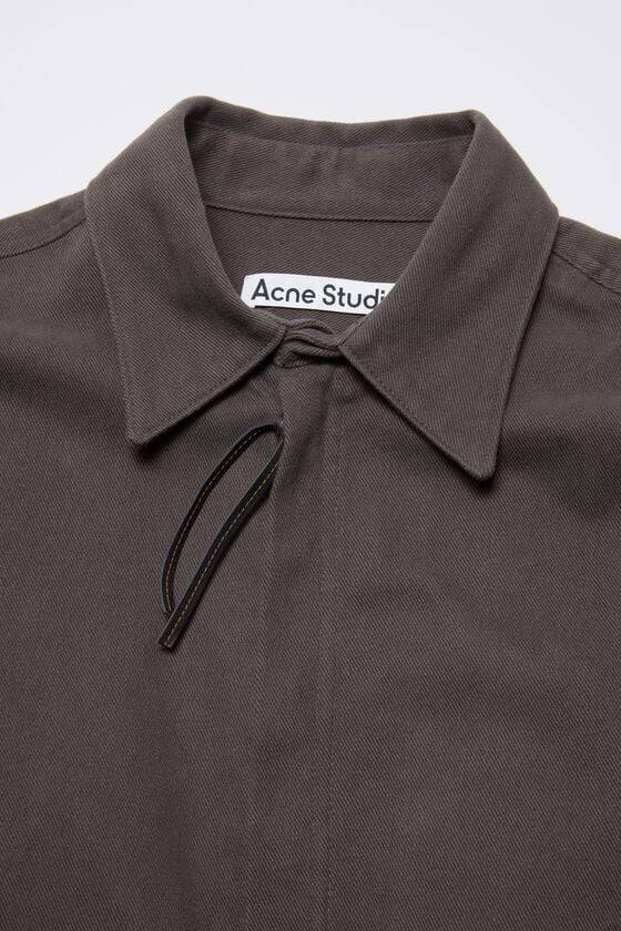 Acne Studios Twill Zipper Overshirt Jacke Limitierter Zeitrabatt