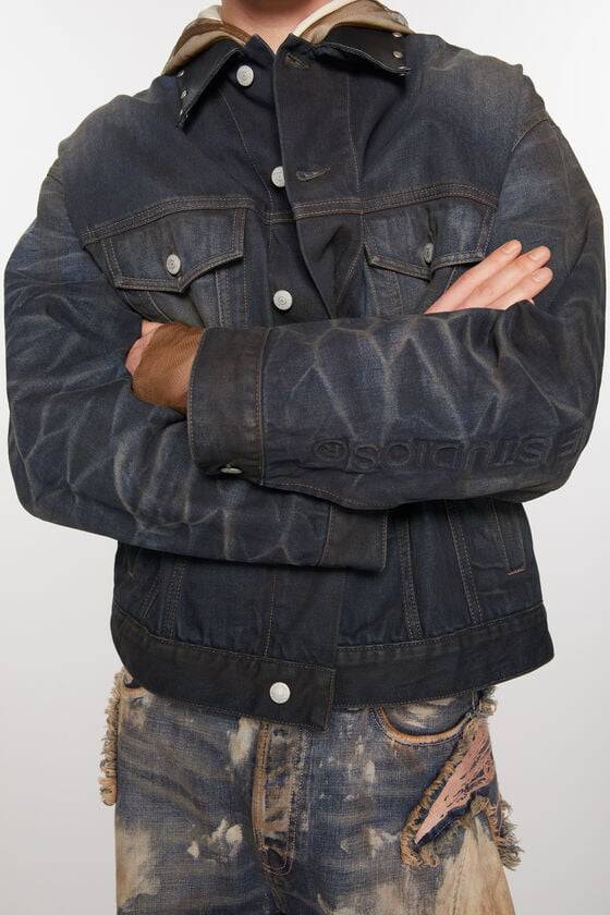 Acne Studios Jeansjacke – Übergroße Passform Sonderangebot