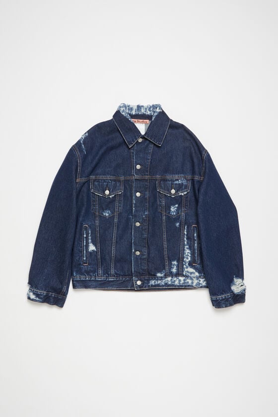 Acne Studios Jeansjacke im Distressed-Look - Entspannte Passform Rabatt