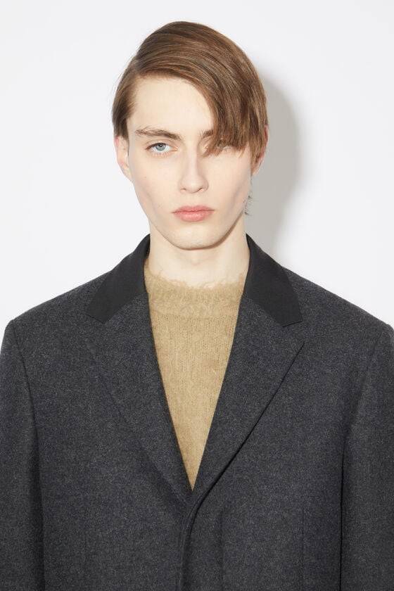 Acne Studios Einreihiger Mantel aus Woll-Mix Top Angebot