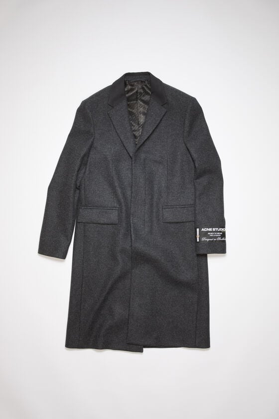 Acne Studios Einreihiger Mantel aus Woll-Mix Top Angebot