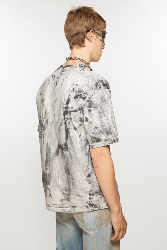 Acne Studios T-Shirt mit Gipsaufdruck Exklusive Angebote