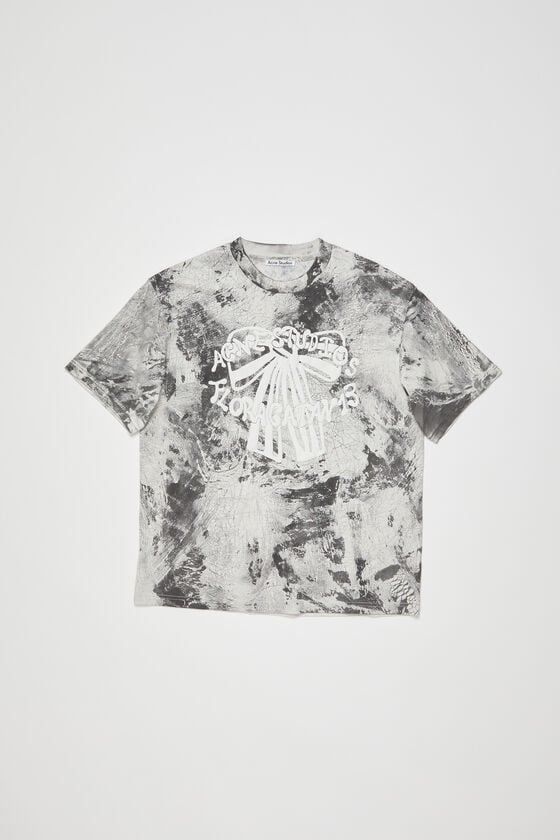 Acne Studios T-Shirt mit Gipsaufdruck Exklusive Angebote