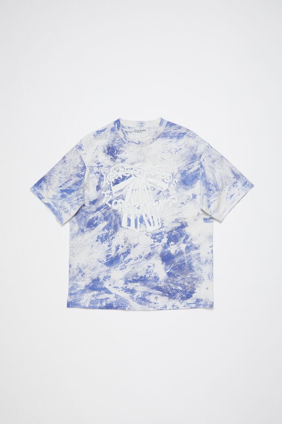 Acne Studios T-Shirt mit Gipsaufdruck Räumungsverkauf
