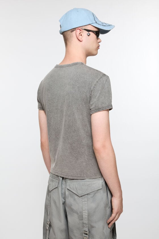 Acne Studios T-Shirt mit verschwommenem Logo – taillierte Unisex-Passform Riesige Ersparnisse