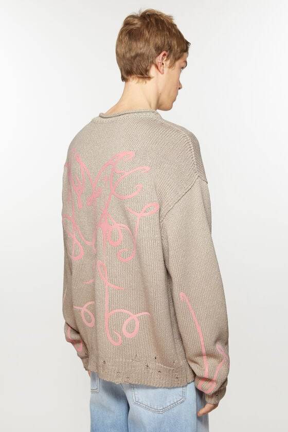 Acne Studios Bedruckter Pullover Kostenlose Rückgabe
