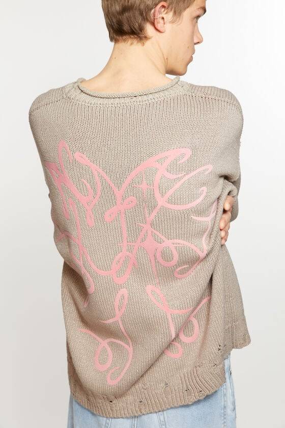 Acne Studios Bedruckter Pullover Kostenlose Rückgabe