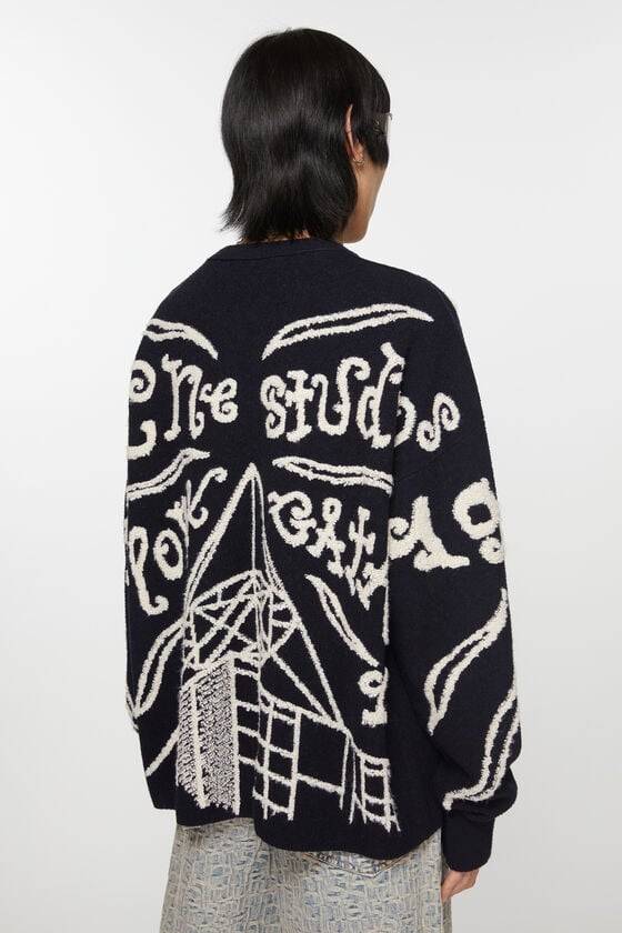 Acne Studios Pullover mit Jacquard-Logo Letzte 3 Tage