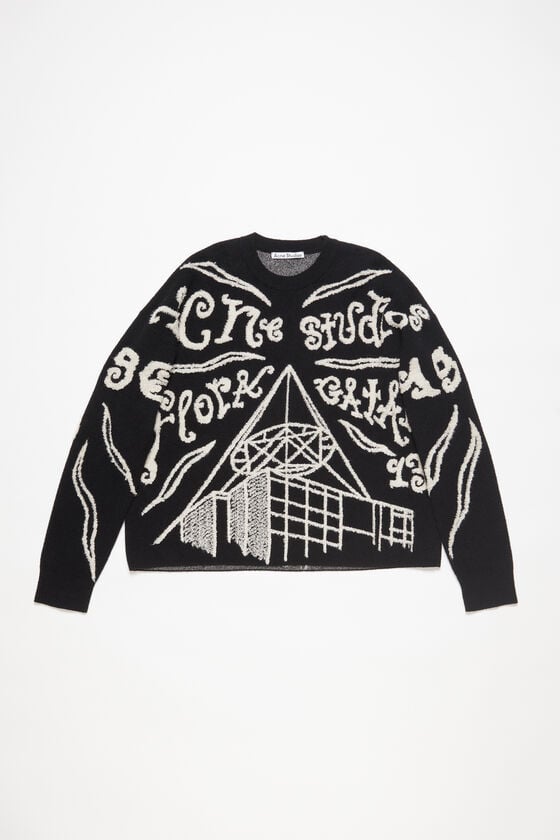 Acne Studios Pullover mit Jacquard-Logo Letzte 3 Tage