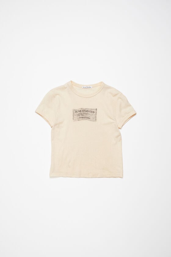 Acne Studios Bedrucktes T-Shirt – Körperbetonte Passform Letzter Tag