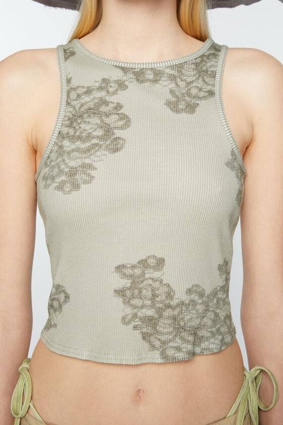 Acne Studios Tanktop aus Spitze mit Print Begrenzt auf 3 Tage